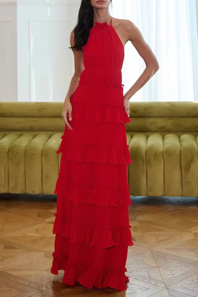 O1CN01p8MSKp1gGiwaC8MnV__6000000004115-0-m_tb_svideo_preimg LORRAINE RUFFLE HALTER MAXI DRESS - RED