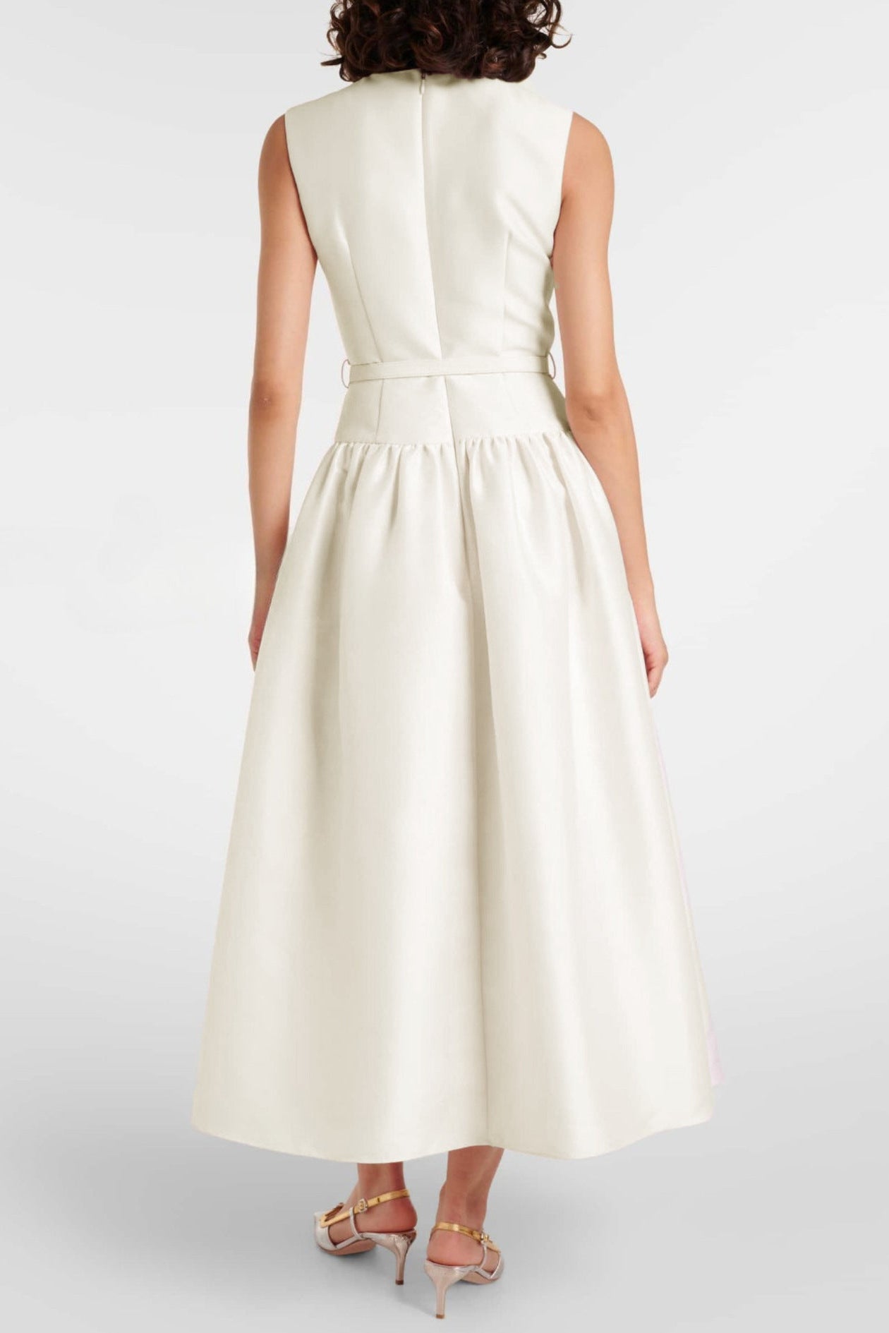 JOCELYN BOWKNOT STRAPLESS BANDAGE MAXI DRESS APRICOT