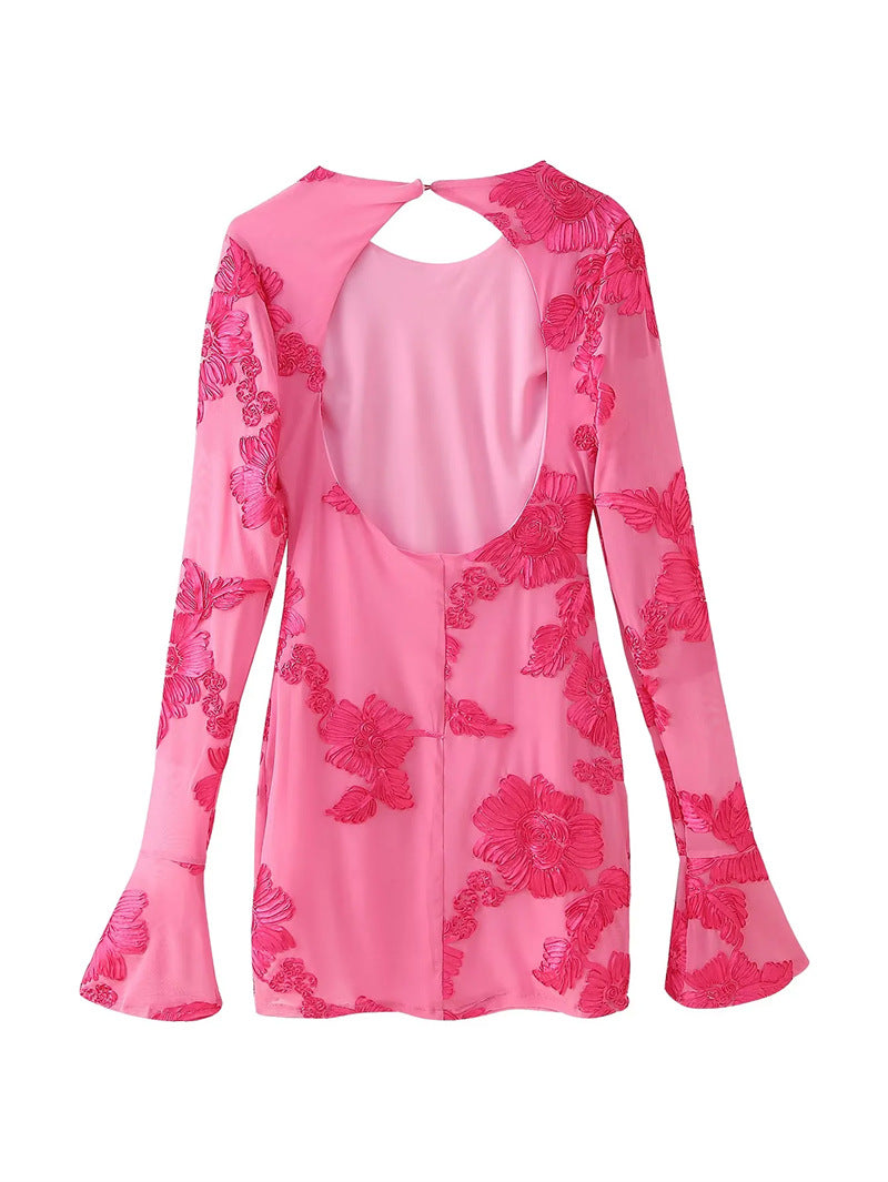 O1CN01rm6gzV1qROD0s5T7E__1999835492-0-cib FLORAL EMBROIDERED OPEN BACK MINI DRESS FOR PARTY