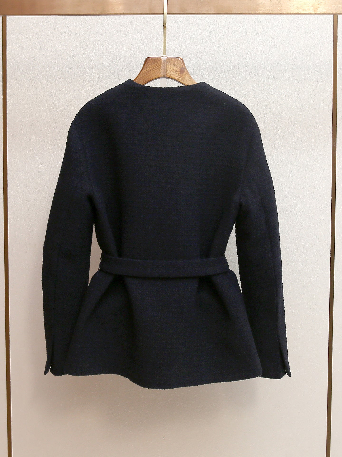 SIGRID NAVY TWEED BLAZER - 4-POCKET WORK JACKET