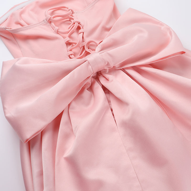 LOTUS BLUSH MINI DRESS - ROMANTIC COCKTAIL