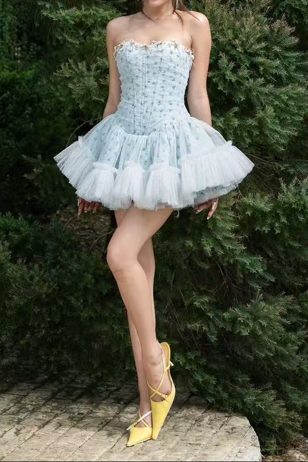 O1CN01tagxhQ1x1vaxvXyux__2215741276384-0-cib IRENE FLORAL STRAPLESS TULLE MINI DRESS BLUE