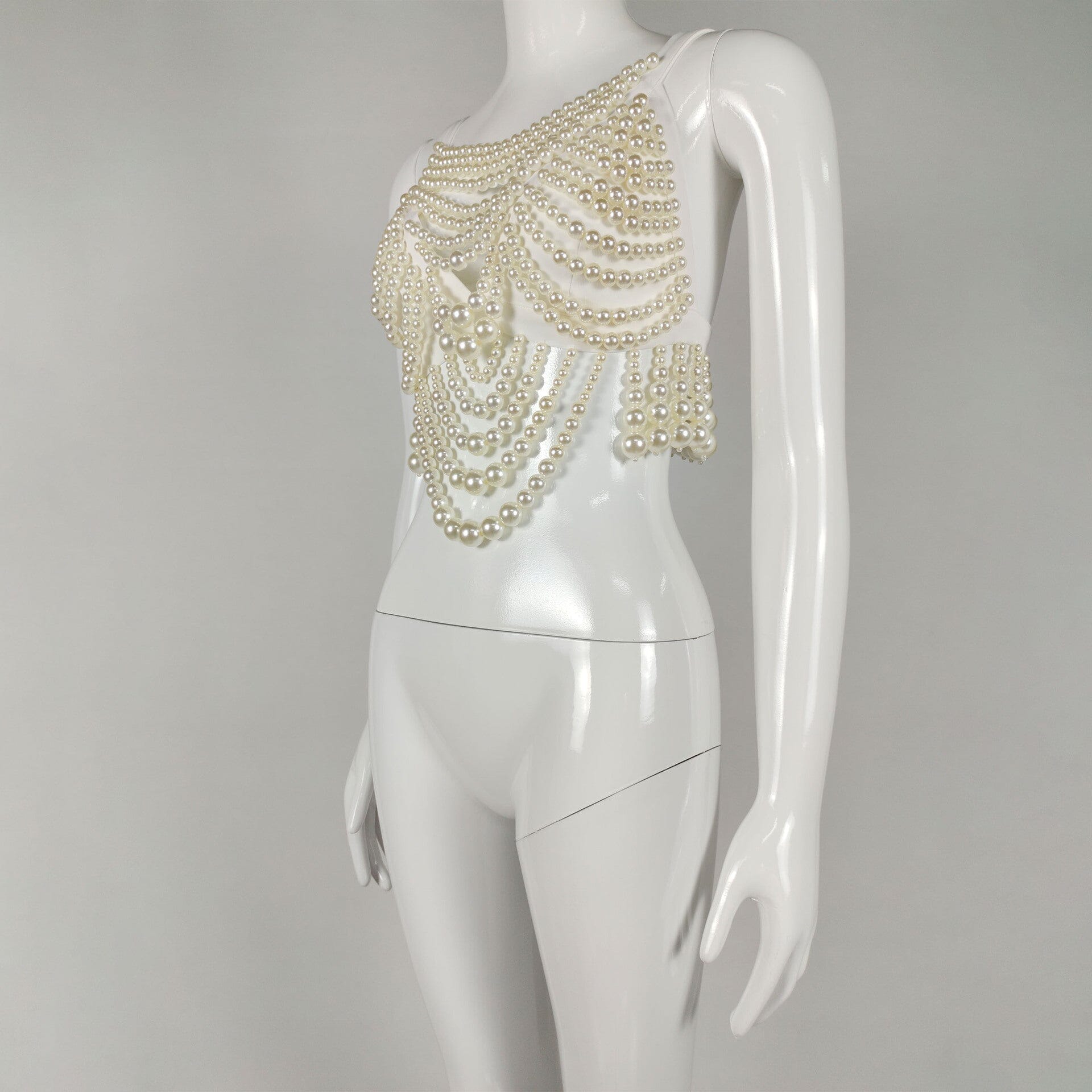 PEARL BUSTIER TOP FOR WEDDING PARTY
