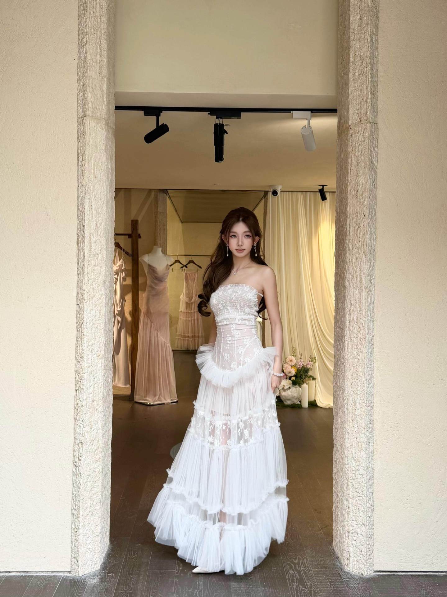 HERMOSA LACE MAXI DRESS FOR WEDDING GUEST