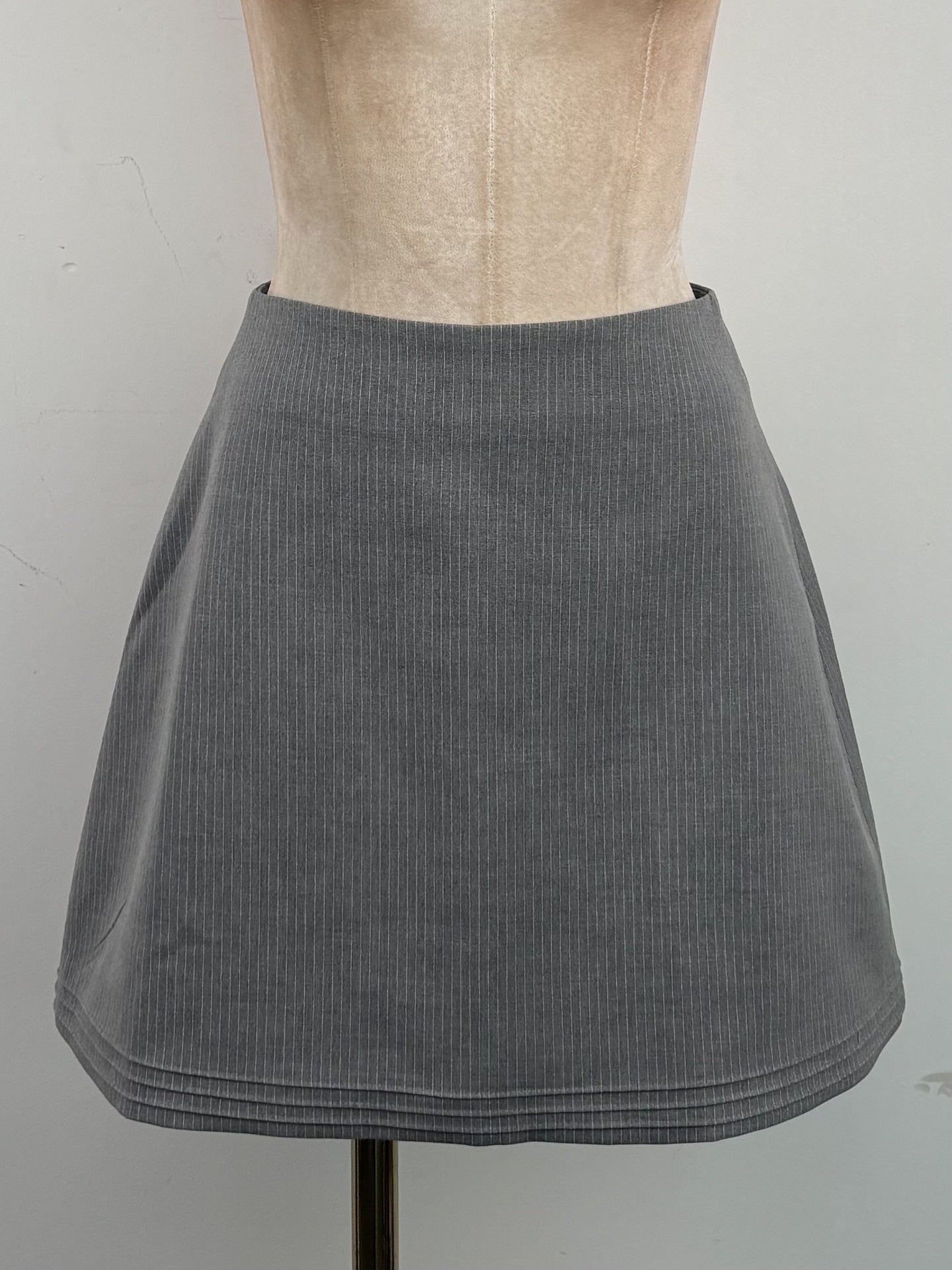 TIFFANY HALTER PINSTRIPE MINI DRESS FOR PARTIES