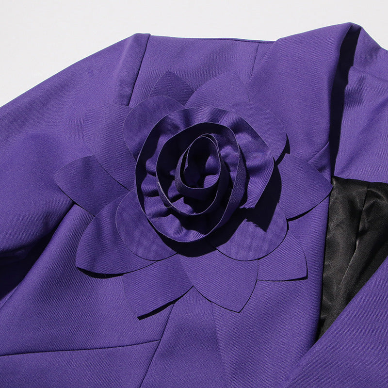 AHARON BLAZER: CROSS LAPEL FLOWER WEDDING