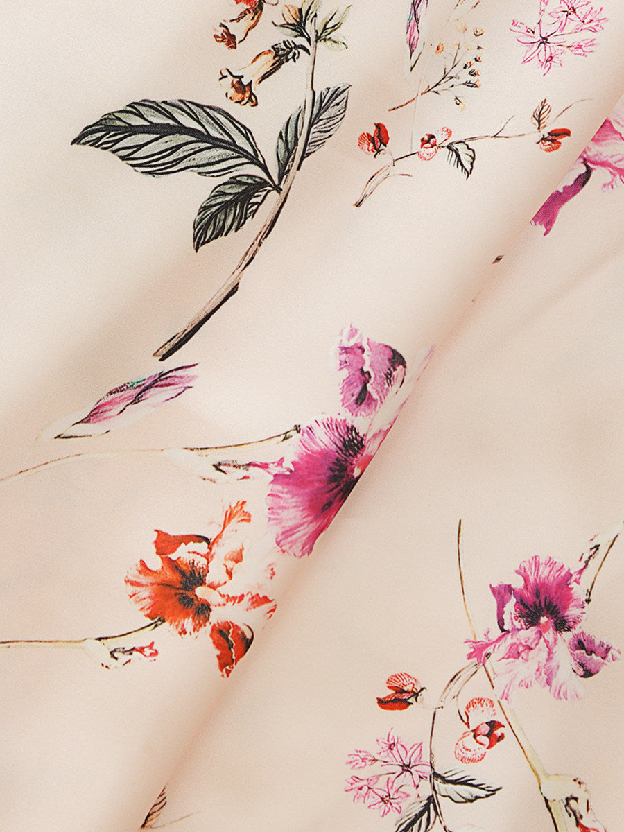WHITE FLORAL SLIP MAXI DRESS FOR WEDDING GUEST