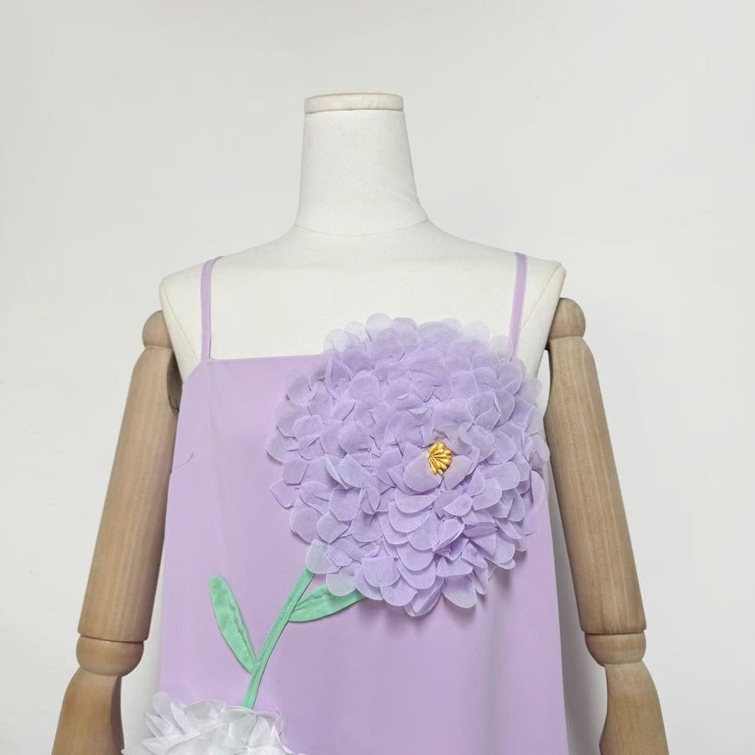 KRISTIN EMBROIDERED PURPLE MAXI DRESS