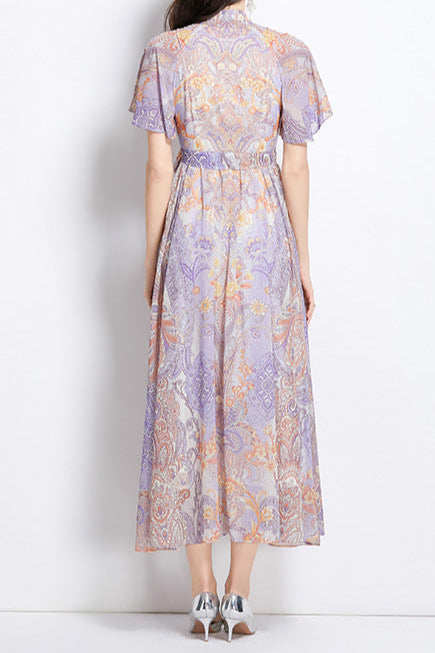 EILEEN MULTICOLOR PRINTED MIDI DRESS FOR PARTIES