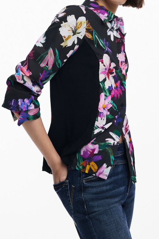 VIBRANT FLORAL LONG SLEEVE BUTTON-DOWN SHIRT