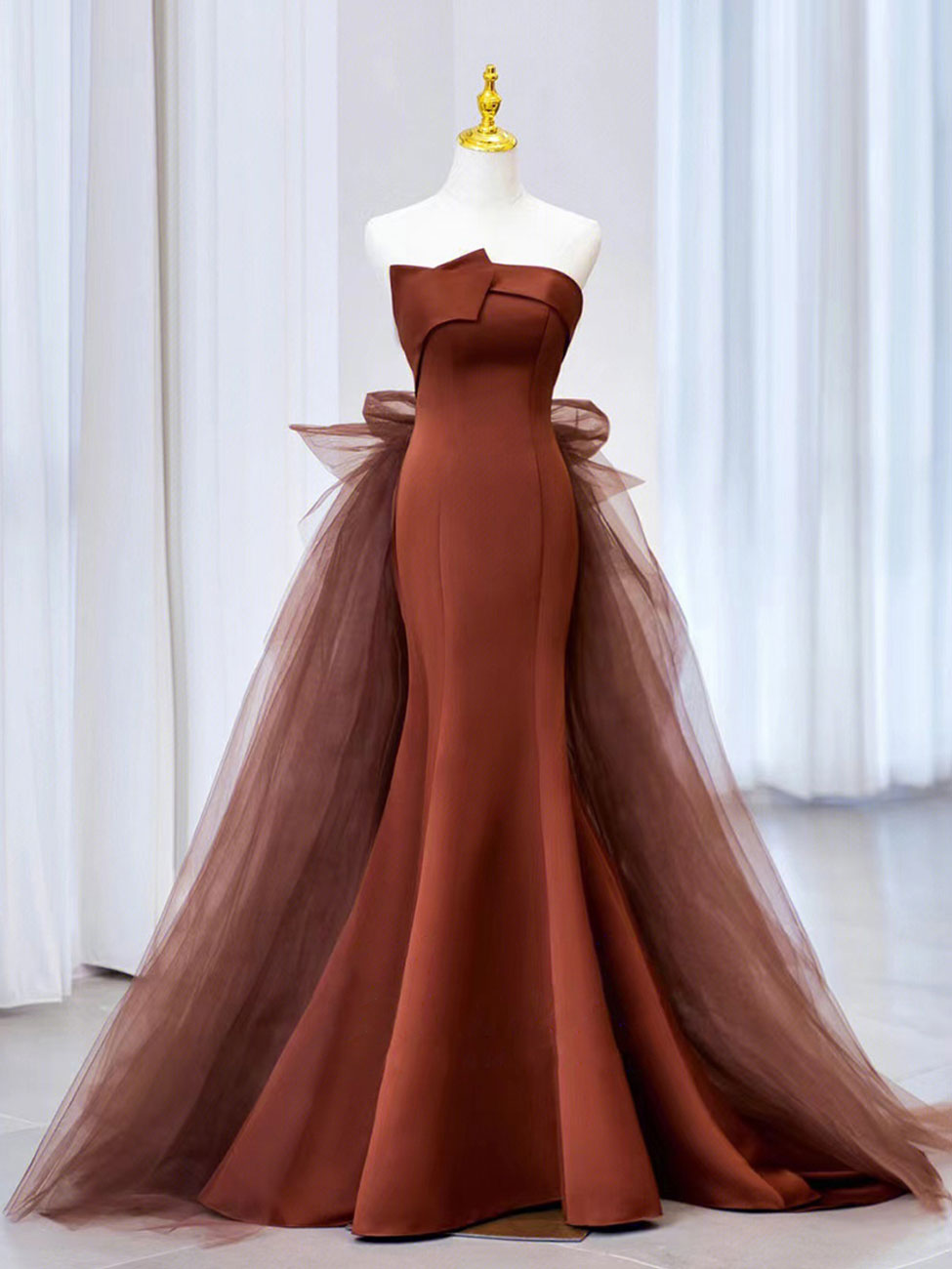 O1CN01zWKunG1rvtzgGP2sm__2018415694 MERMAID TULLE SATIN LONG PROM GOWN