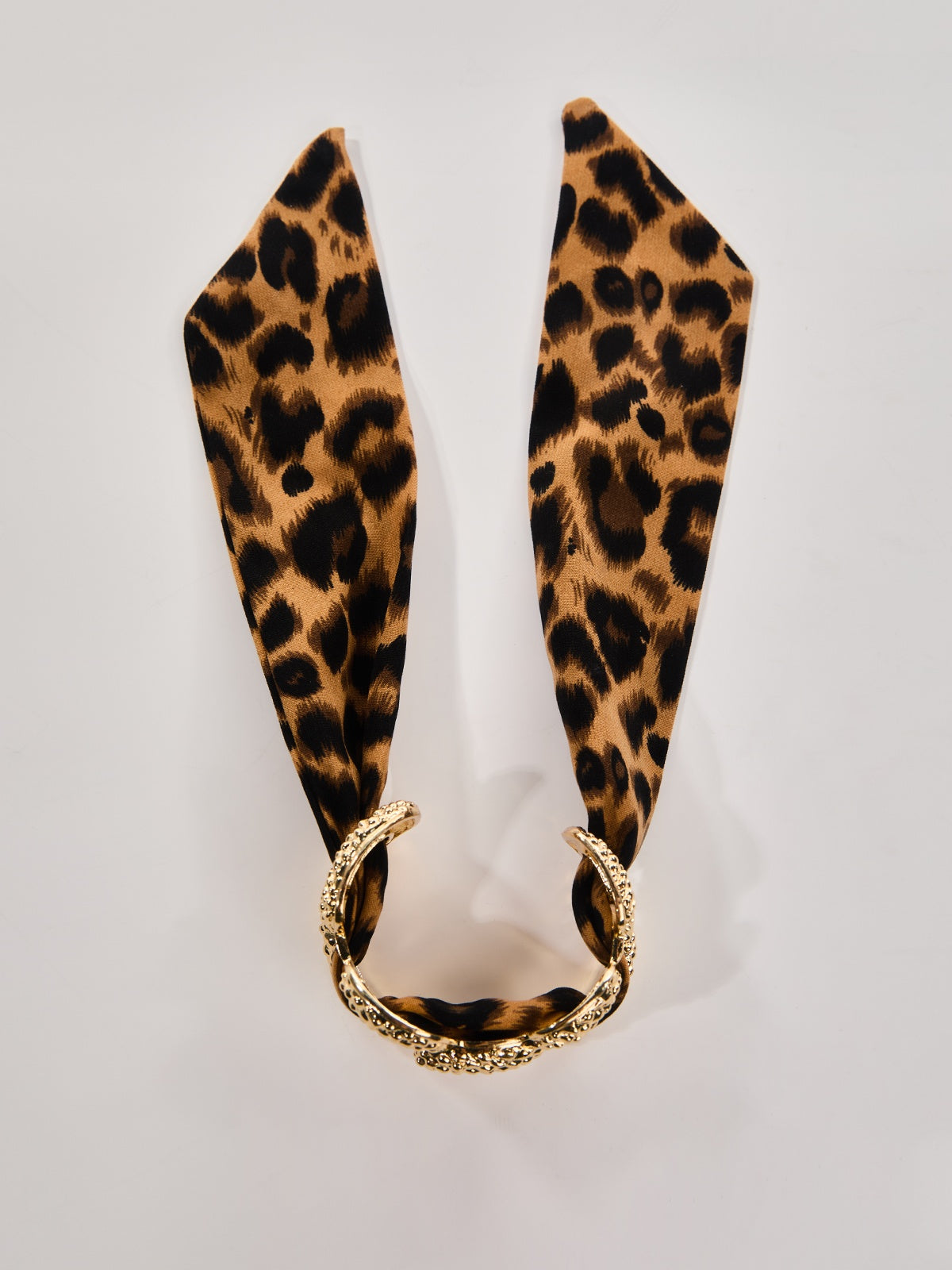 LEOPARD SCARF CUFF BRACELET - CASUAL STATEMENT STYLE