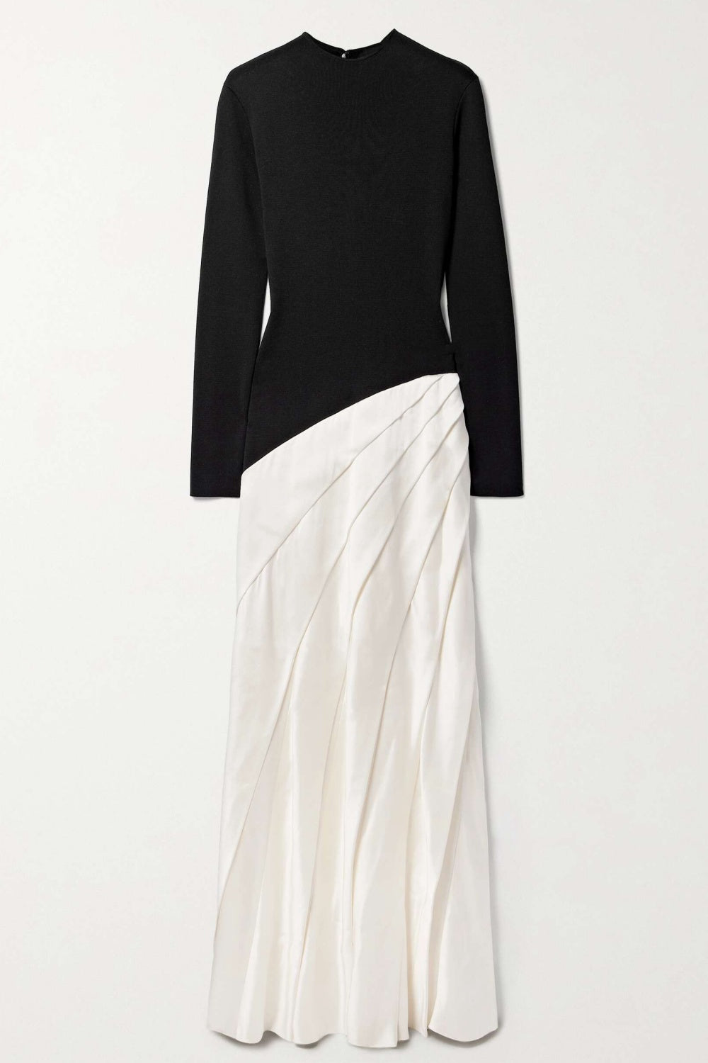 OARLENE PANELED PLEATED MAXI DRESS
