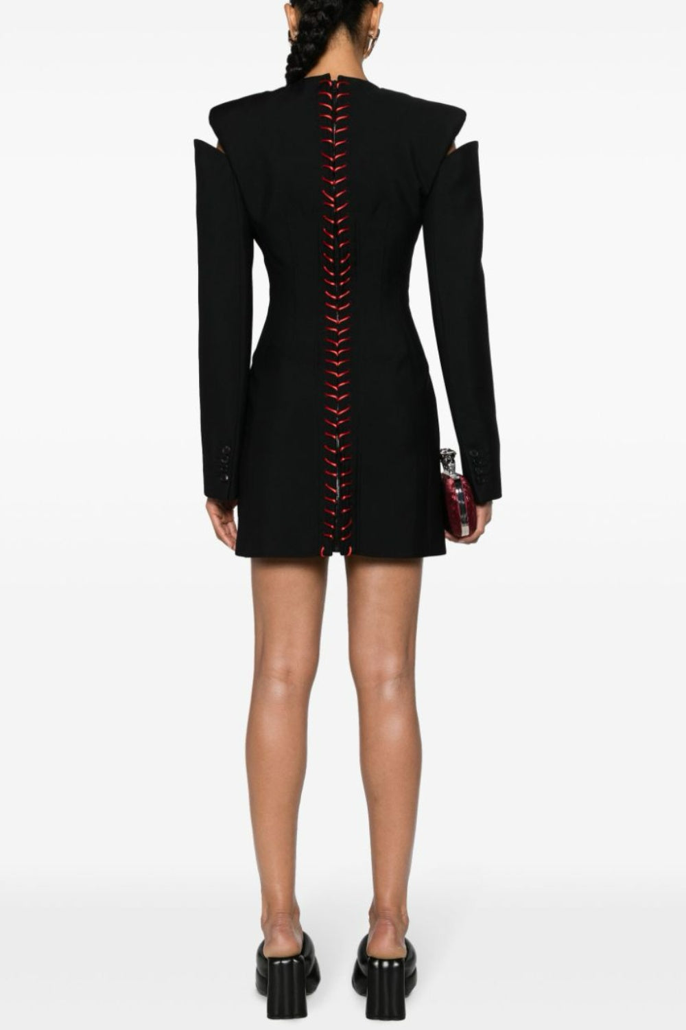 OPHELIA CUTOUT LACE UP MINI DRESS