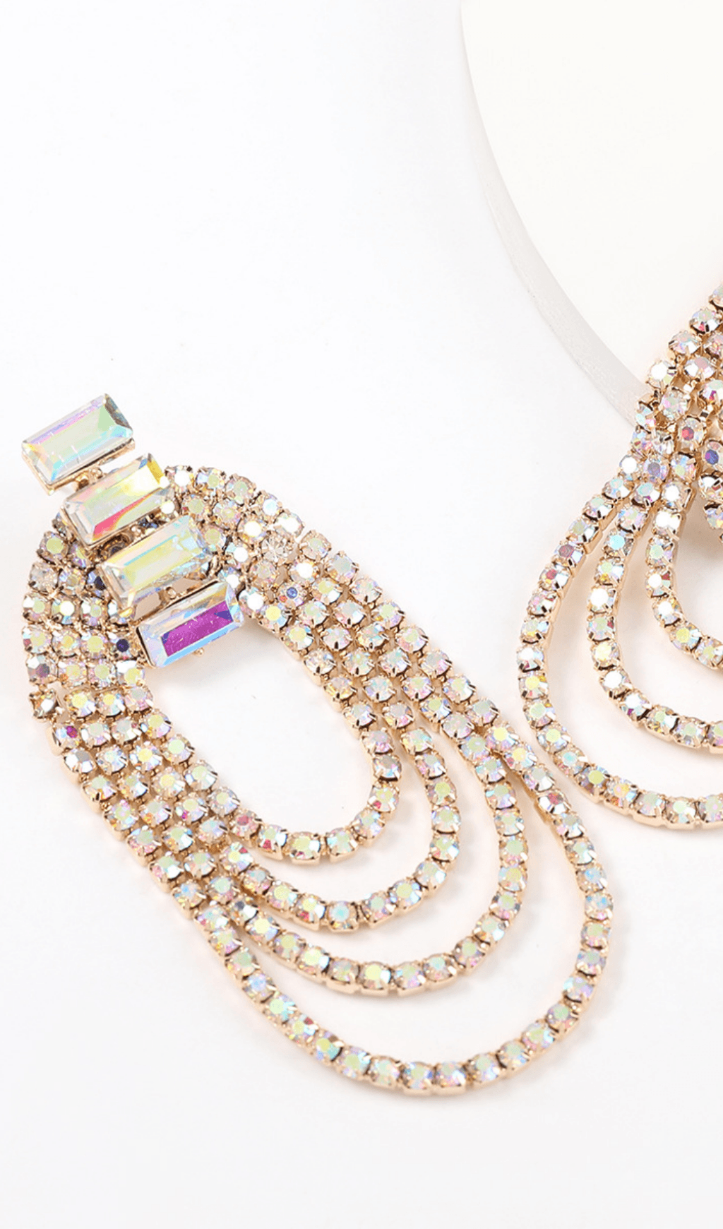 OVAL TASSEL DROP EARRINGS FOR PARTY