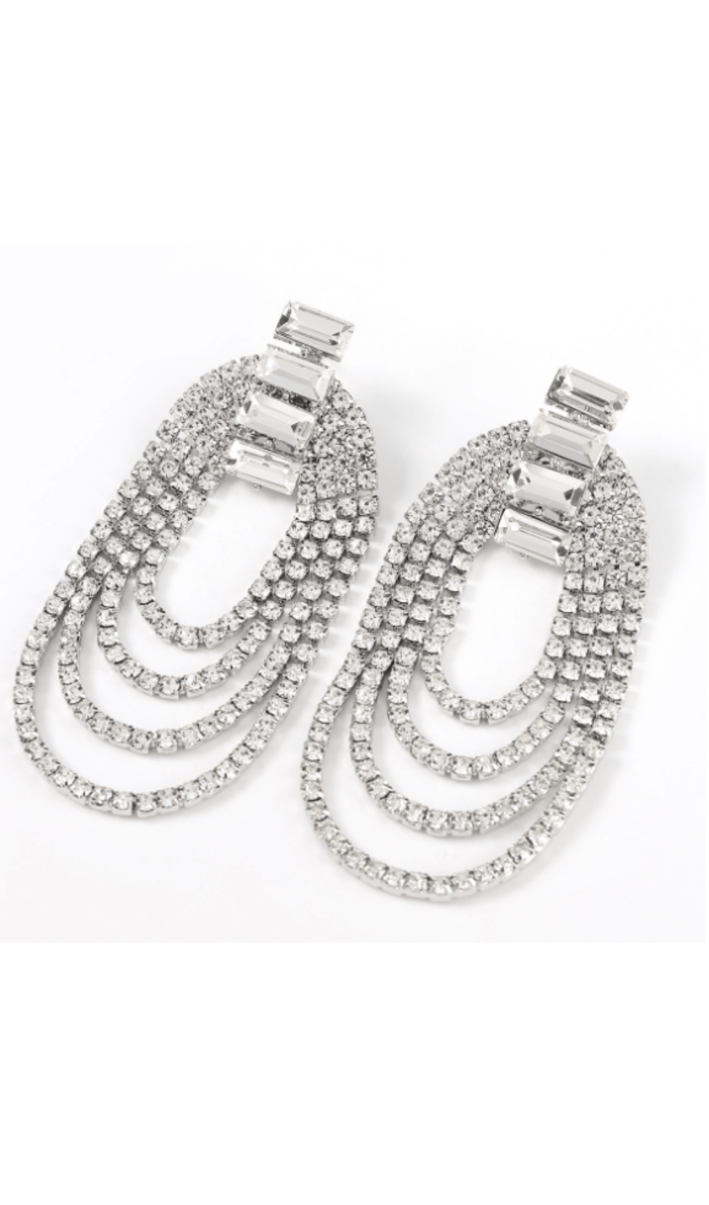 OVAL TASSEL DROP EARRINGS FOR PARTY