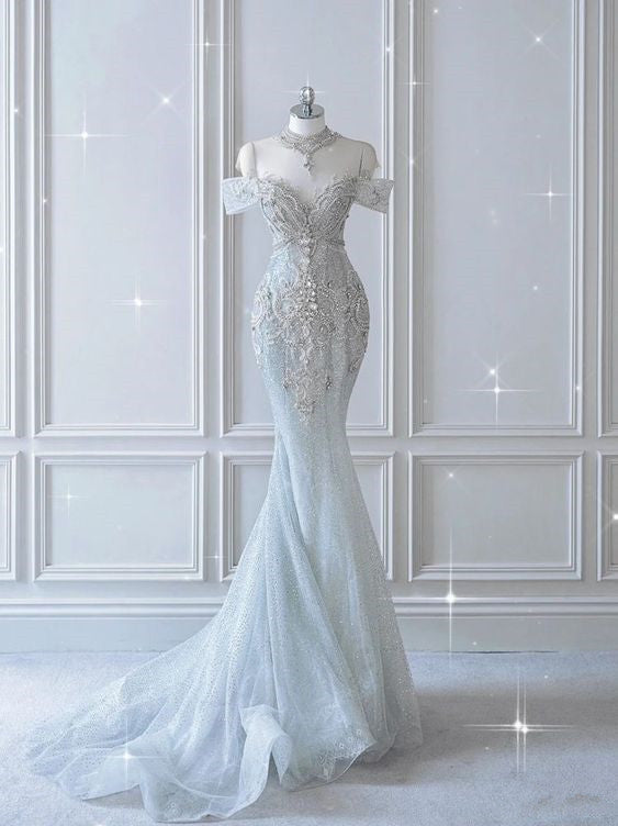 VINTAGE MERMAID SEQUIN PARTY GOWN