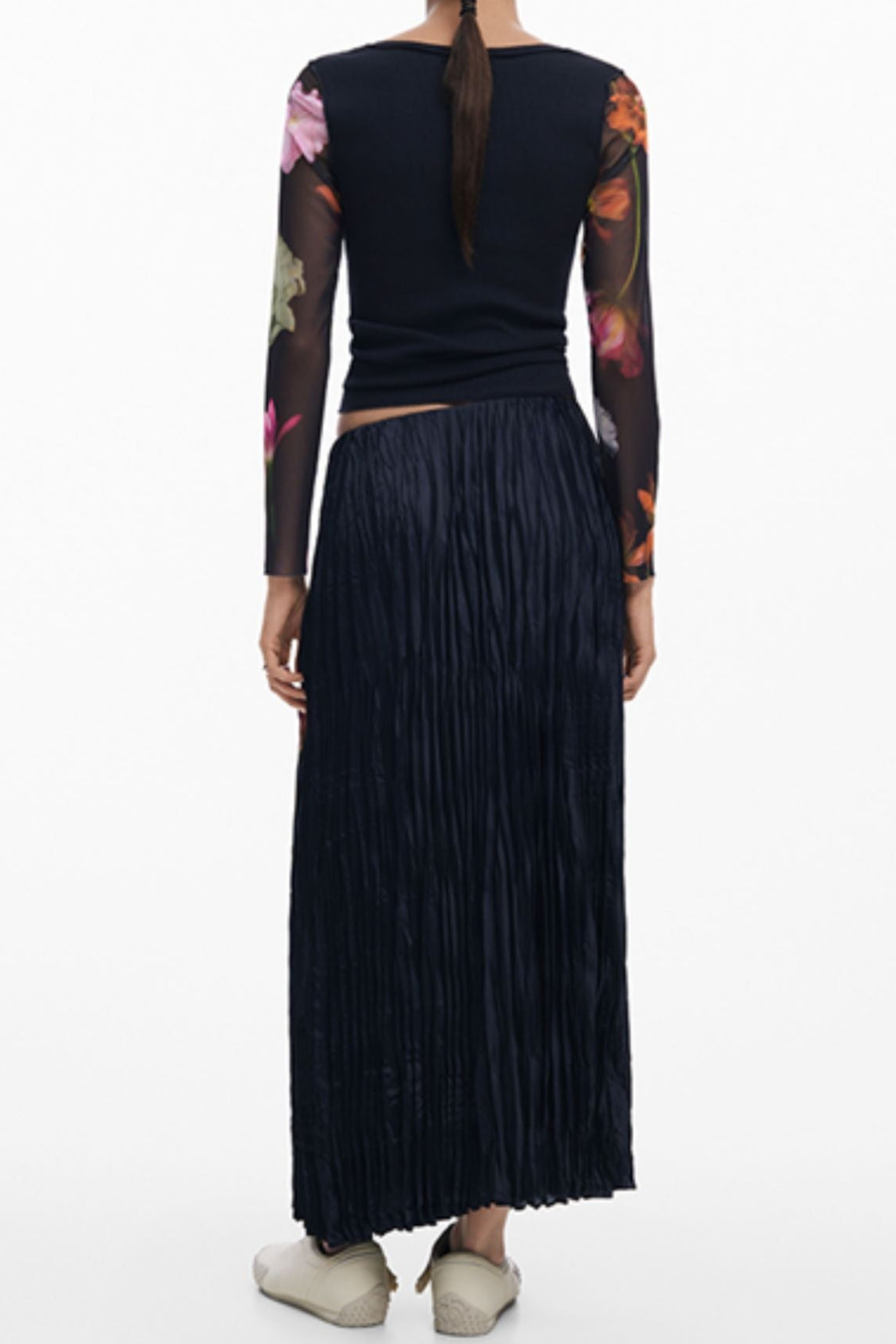 ZANNA PRINT PLEATED SKIRT FOR BLACK-TIE EVENTS