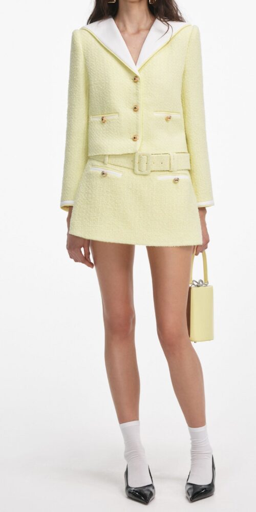 sigrid Boucle Skort in Yellow