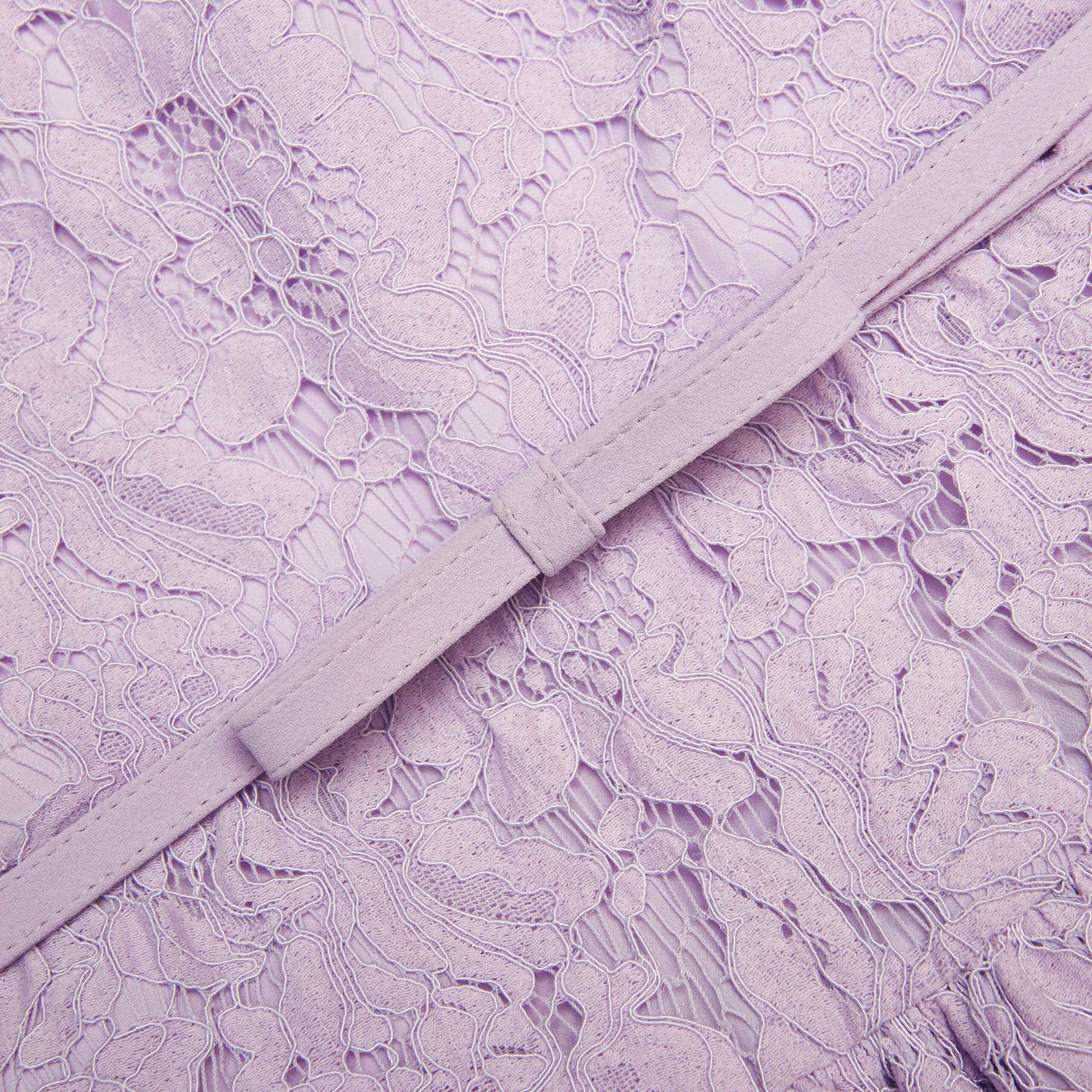 ZORA LACE SLEEVELESS MINI DRESS - LILAC COCKTAIL PARTY