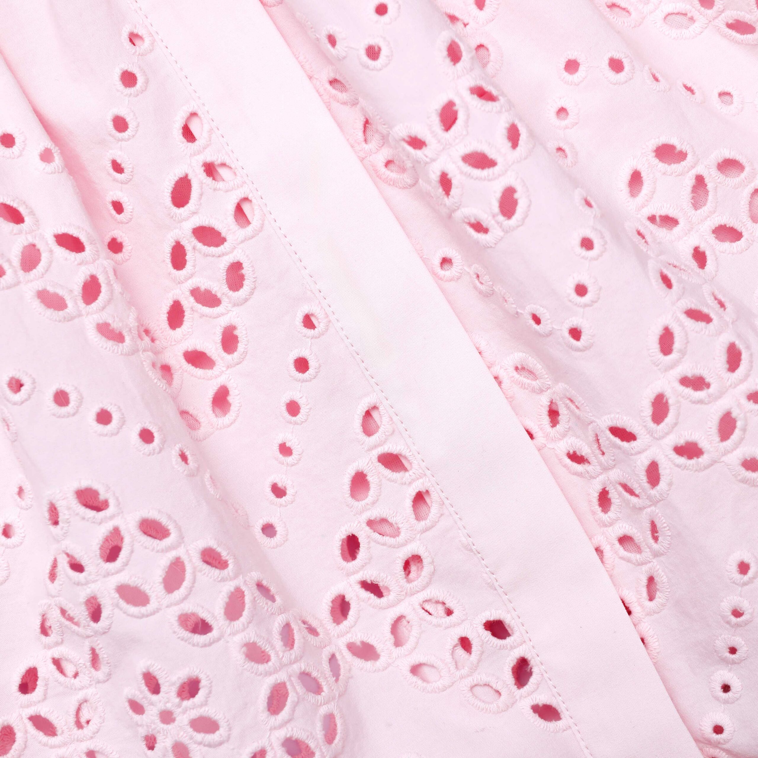 CHERYL PINK BRODERIE MINI DRESS FOR SUMMER