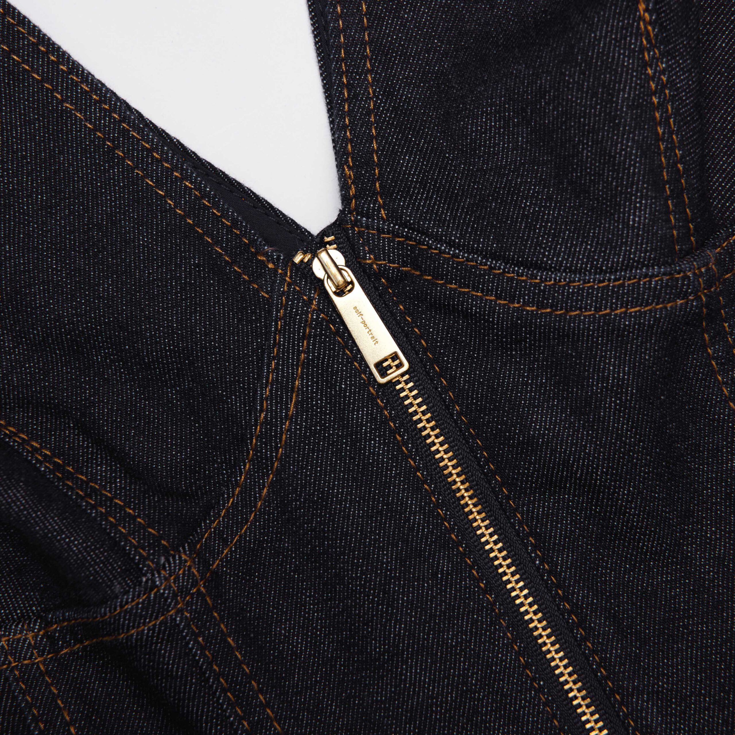 ELIZABETH INDIGO DENIM MINI DRESS