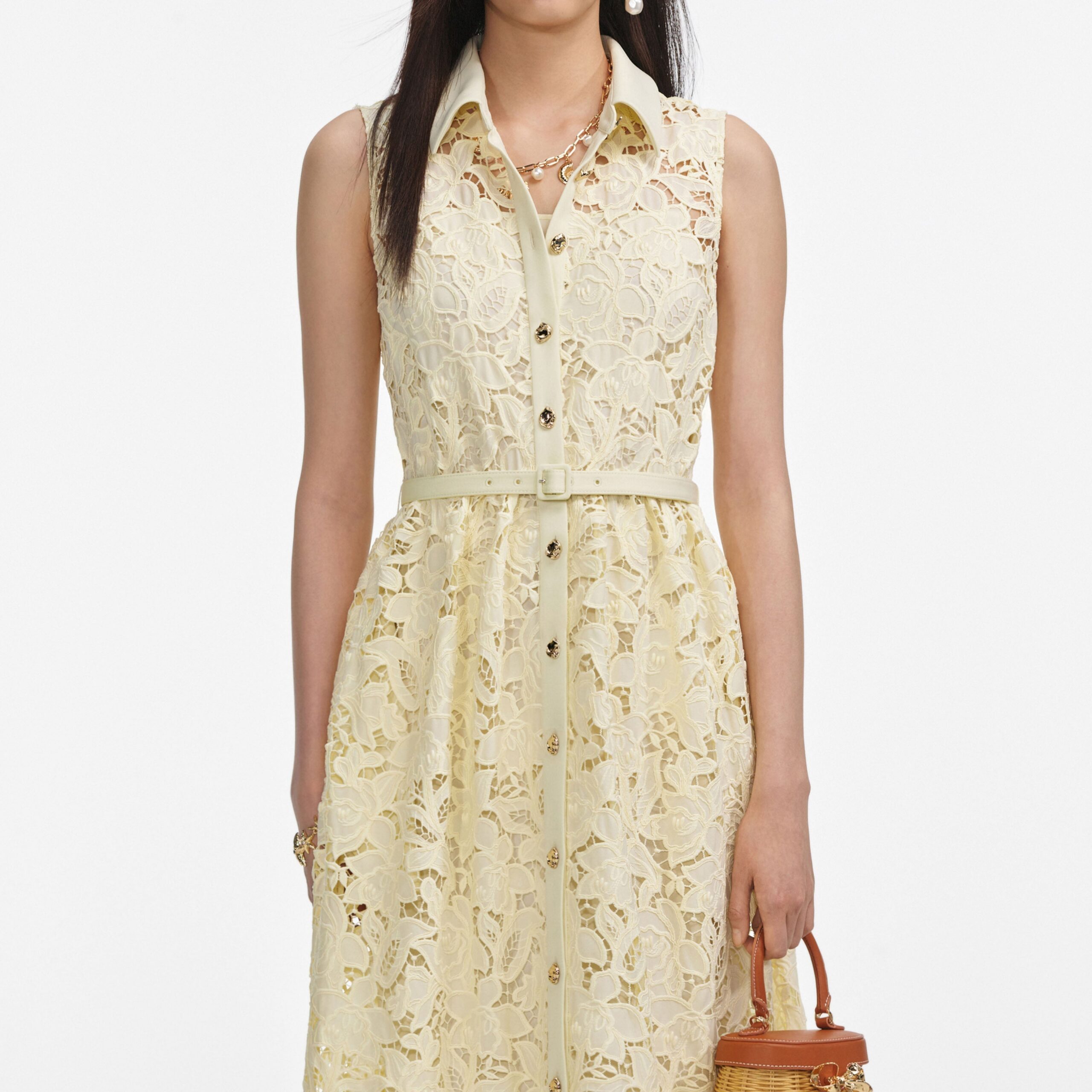 INGRID YELLOW LACE MAXI DRESS - BOHO WEDDING GUEST