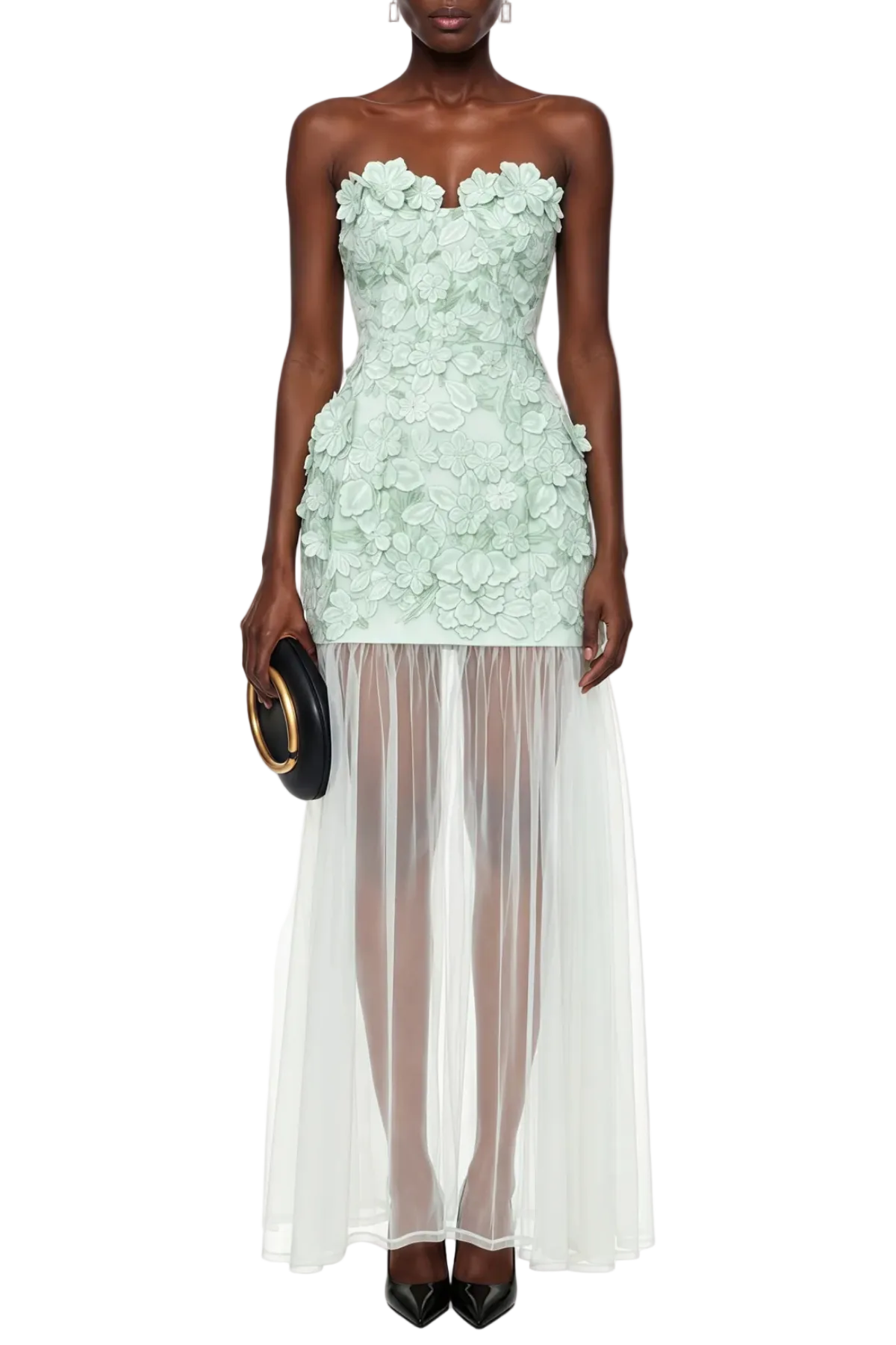 PansyaFloralEmbroideryStraplessMaxiDress-Mint3 MINT FLORAL EMBROIDERY STRAPLESS MAXI DRESS