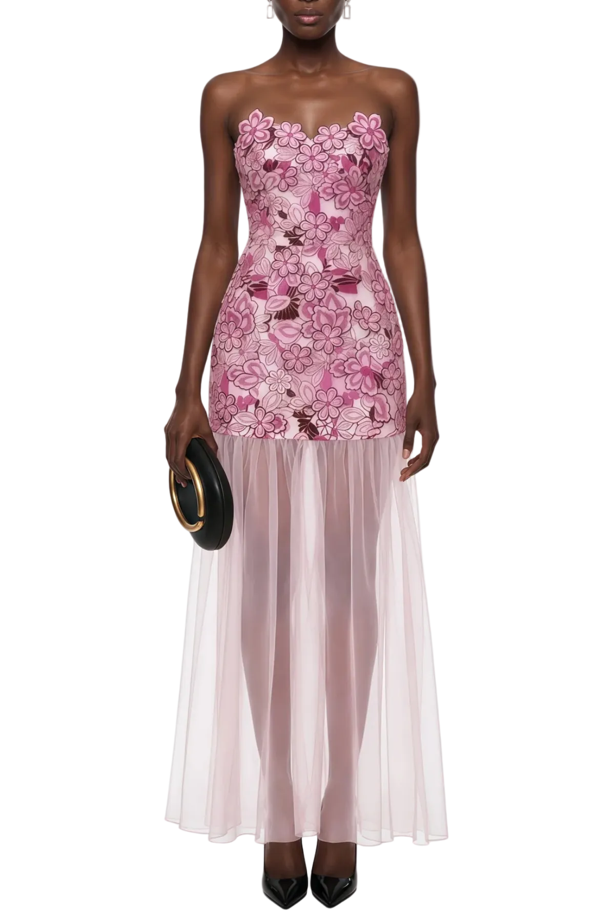PansyaFloralEmbroideryStraplessMaxiDress-Pink4 FLORAL EMBROIDERY STRAPLESS MAXI DRESS PINK