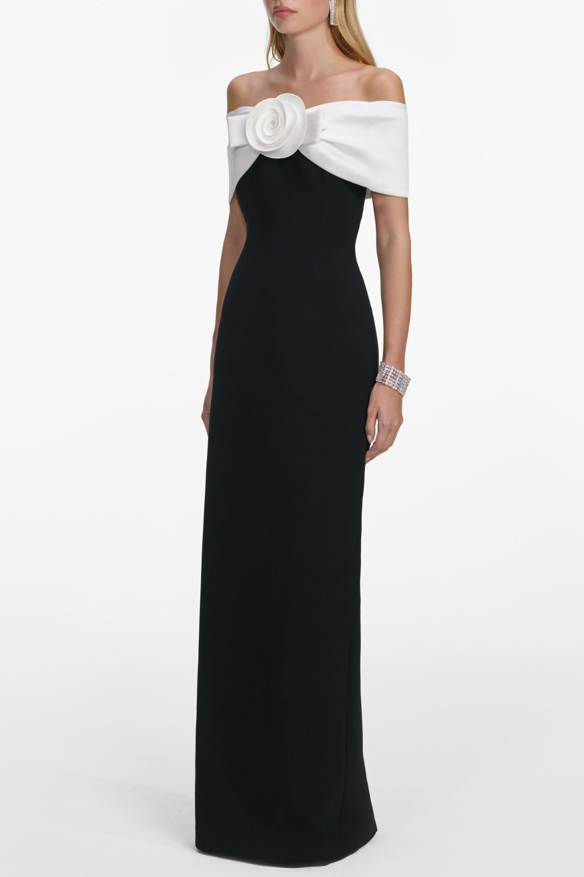 PARVI OFF-SHOULDER FLORAL MAXI DRESS