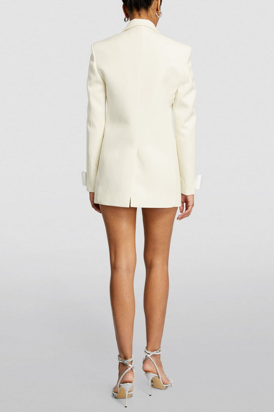 CRYSTAL BOW BLAZER DRESS FOR WEDDING GUEST