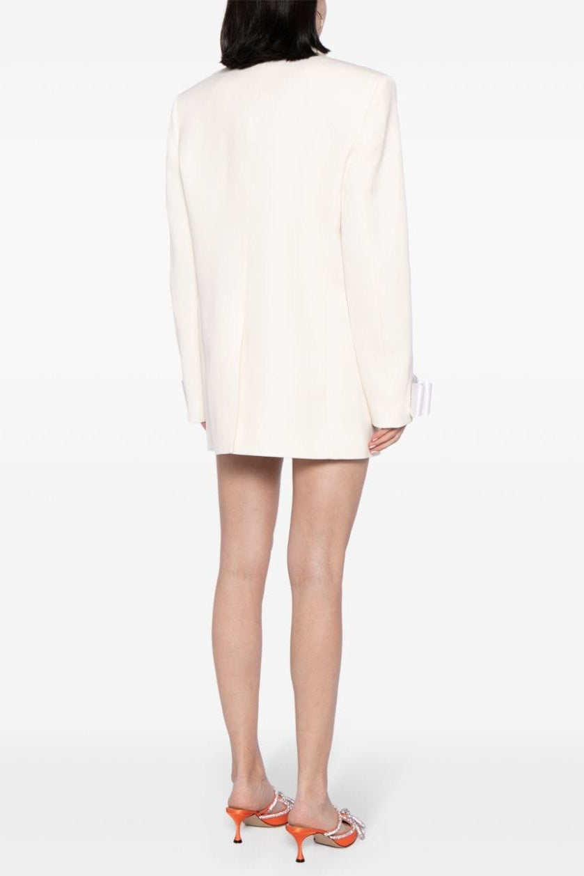 CRYSTAL BOW BLAZER DRESS FOR WEDDING GUEST