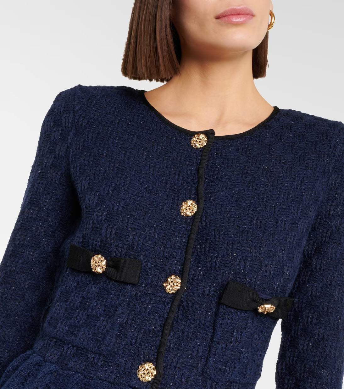 NAVY KNIT MINI DRESS FOR COCKTAIL PARTY