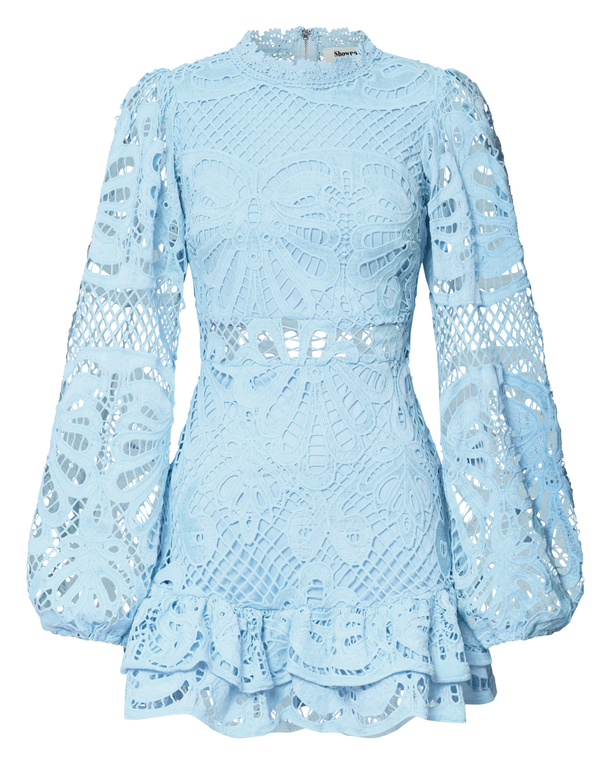 ProductZoomedImage_1_261cd7ed-a7c5-4798-9059-bd44e9629713 LONG PUFF SLEEVE LACE MINI COCKTAIL DRESS