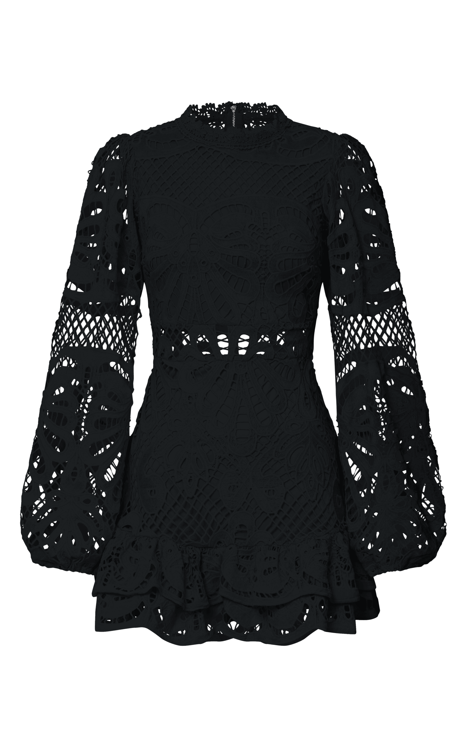 ProductZoomedImage_2_ce17c26d-fd79-401d-a06e-2b4c48e2008e LONG PUFF SLEEVE LACE MINI COCKTAIL DRESS