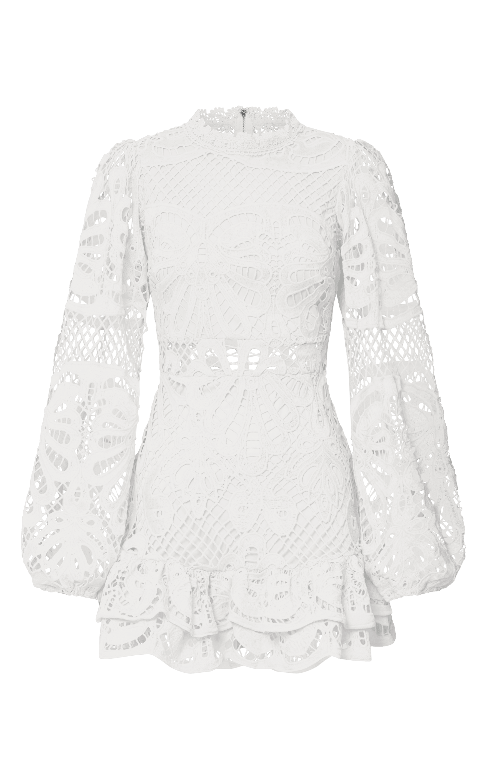 ProductZoomedImage_3_2f28d7ec-3ac2-45af-bc64-661356a69bb6 LONG PUFF SLEEVE LACE MINI COCKTAIL DRESS