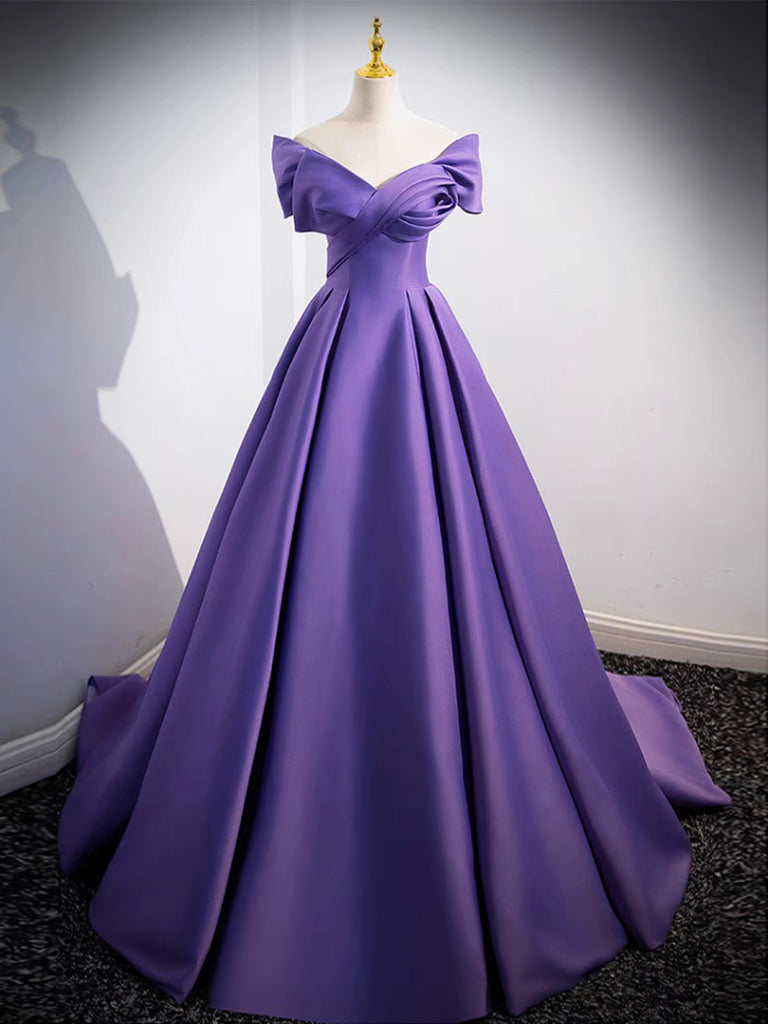 QQ20240219-171834_2x_f94c4681-7f54-427c-9fe4-8e37e23e3e17 OFF SHOULDER SATIN PURPLE DRESS