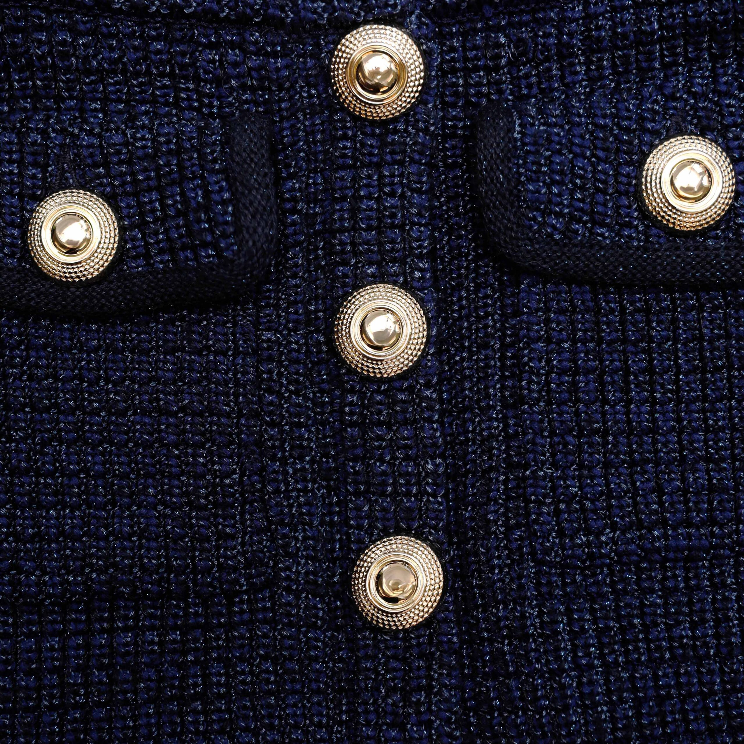KNIT PEPLUM MAXI DRESS, DARK BLUE, EVENING
