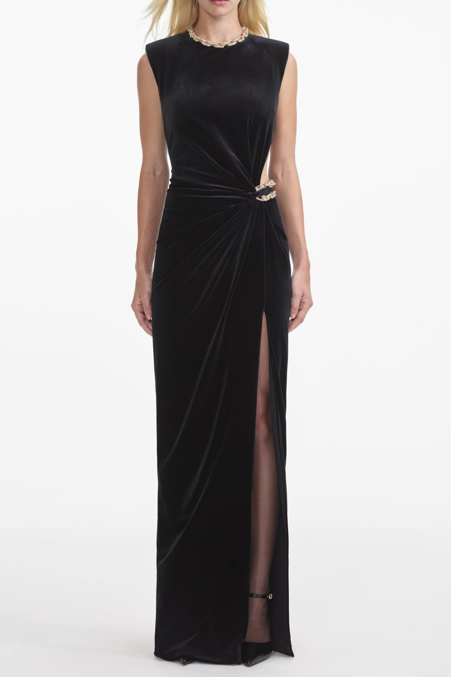 RS25-096X-B_1 JOA BLACK VELVET EMBELLISHED MAXI DRESS