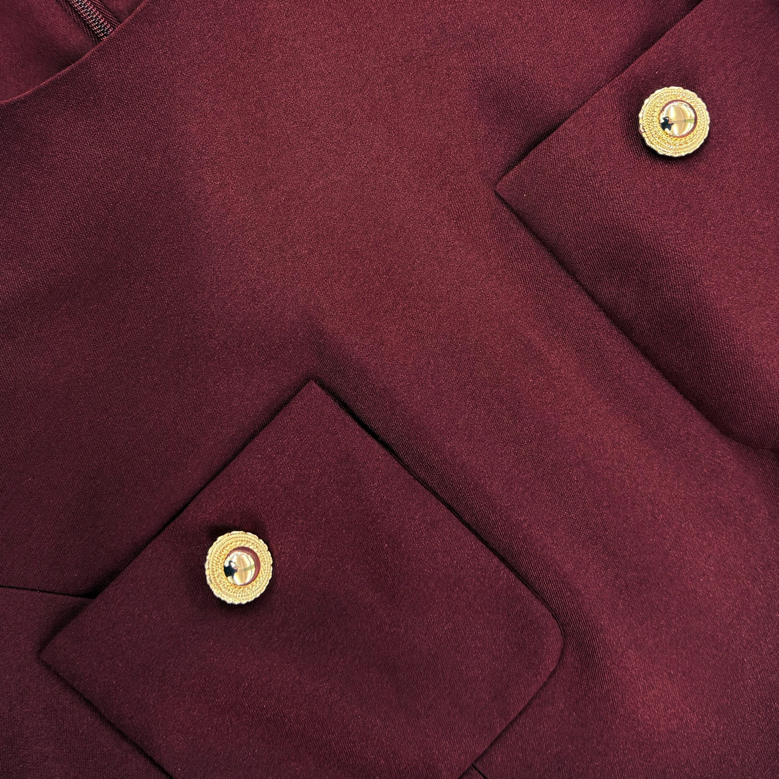 JOCELYN BURGUNDY STRAPLESS BOWKNOT MAXI DRESS