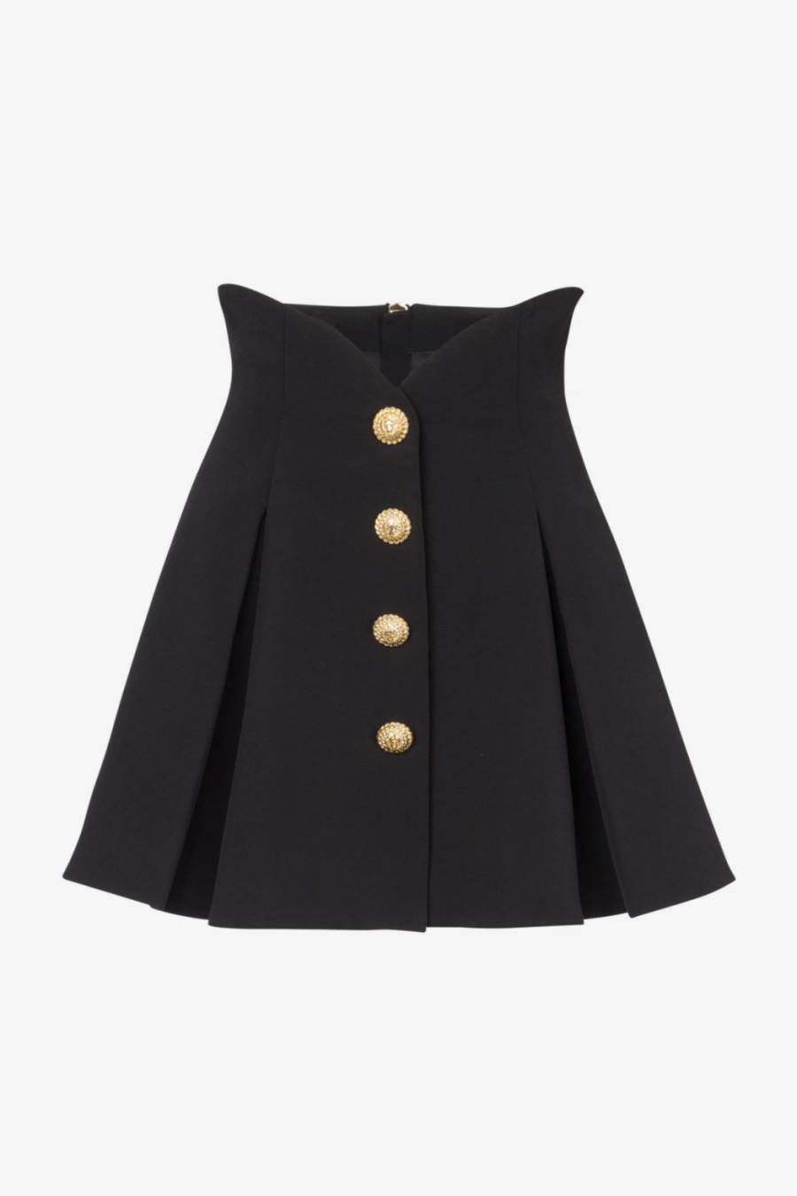 RAYNE GOLD BUTTON MINI SKIRT, PARTY WEAR