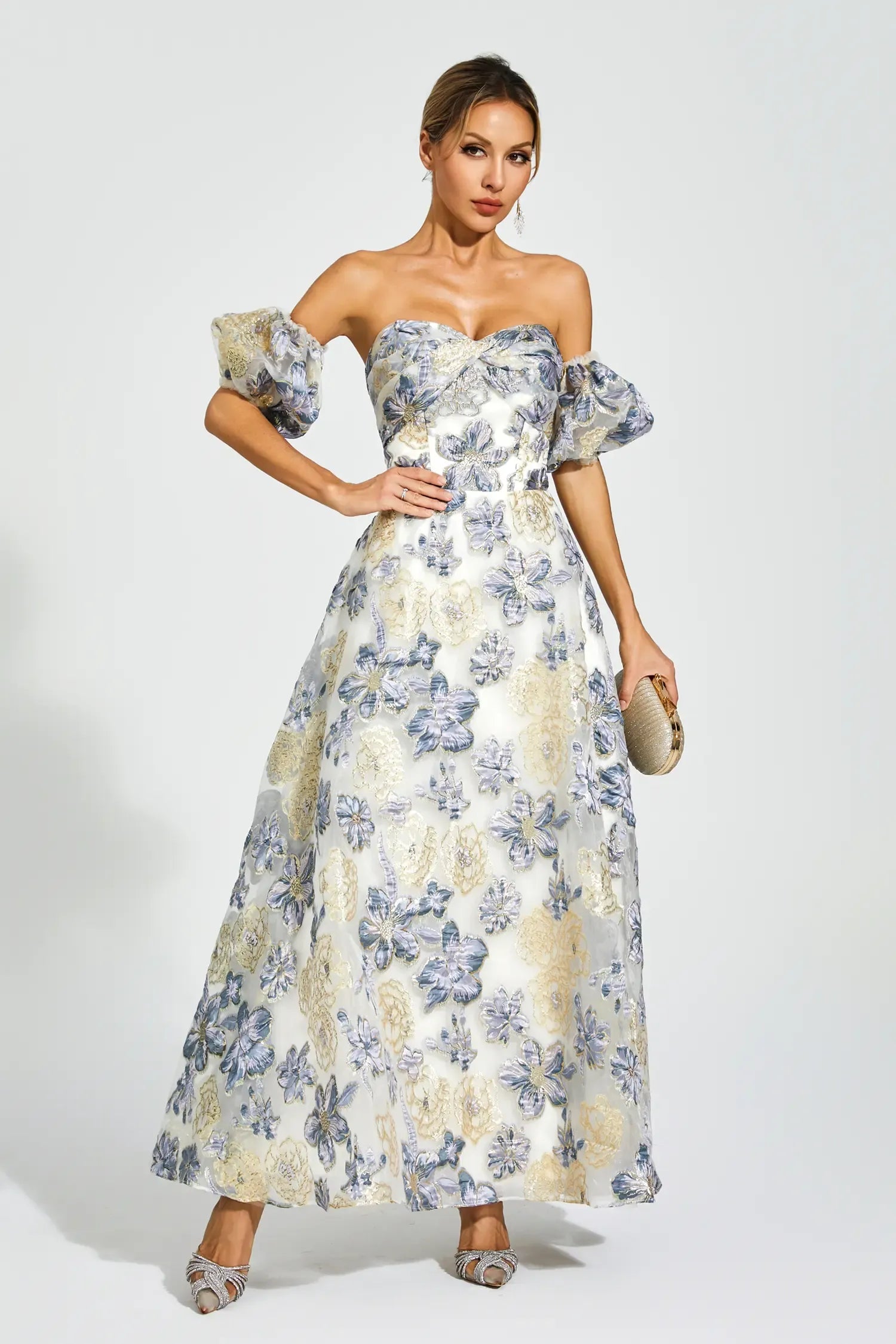 KYRA MAXI DRESS, ELEGANT A-LINE FOR WEDDING GUEST