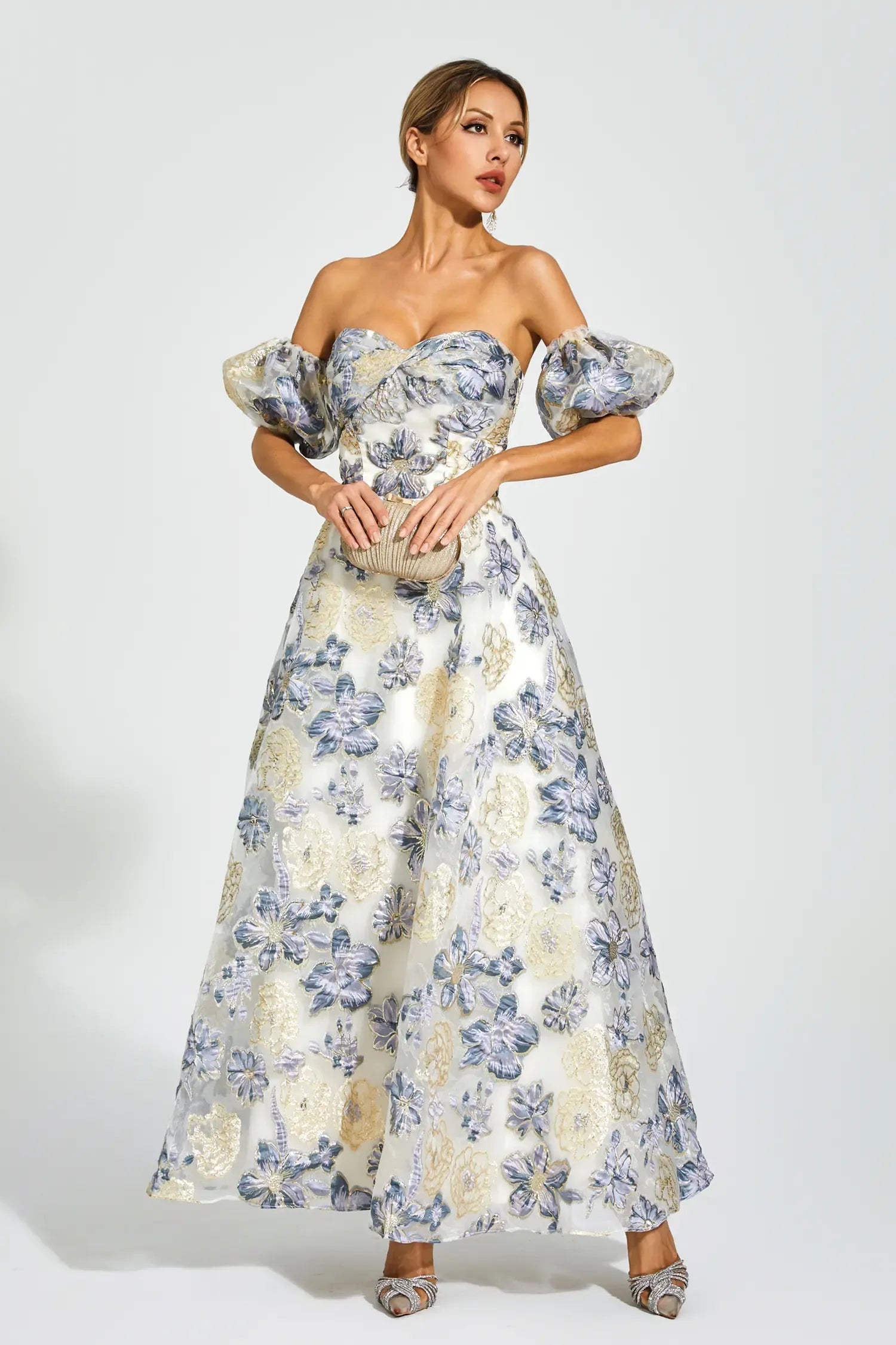 KYRA MAXI DRESS, ELEGANT A-LINE FOR WEDDING GUEST