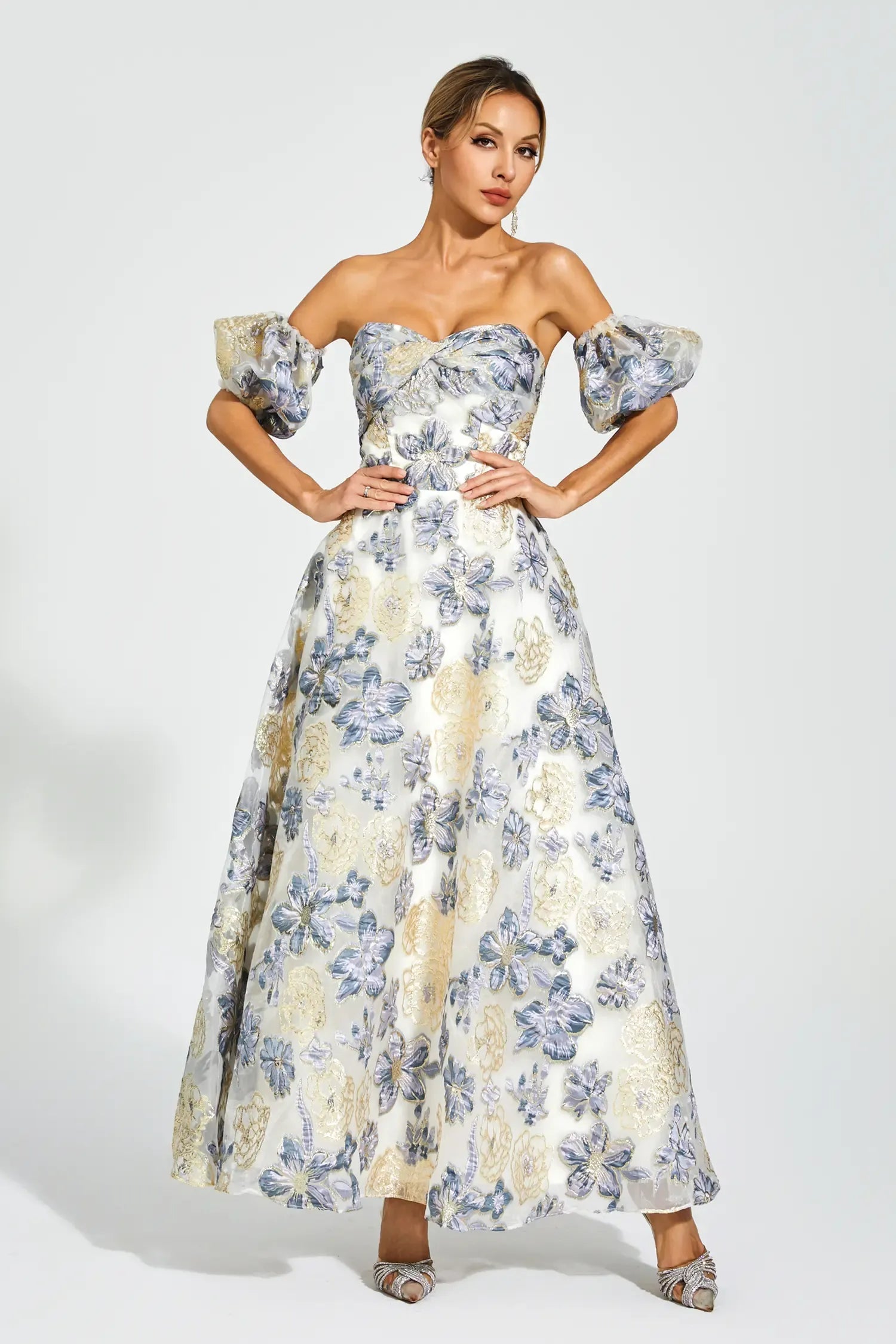 KYRA MAXI DRESS, ELEGANT A-LINE FOR WEDDING GUEST