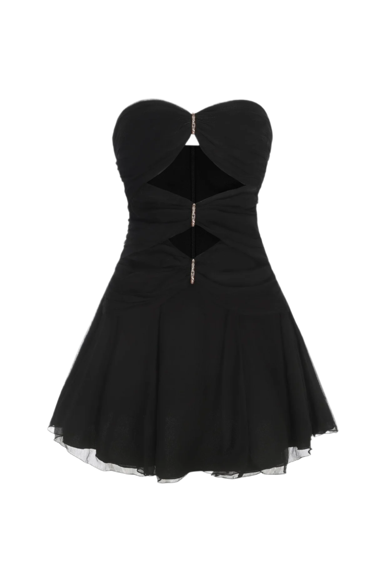 RerynneStraplessCutoutMiniDress-Black_2 BLACK STRAPLESS CUTOUT MINI DRESS, PARTY NIGHT