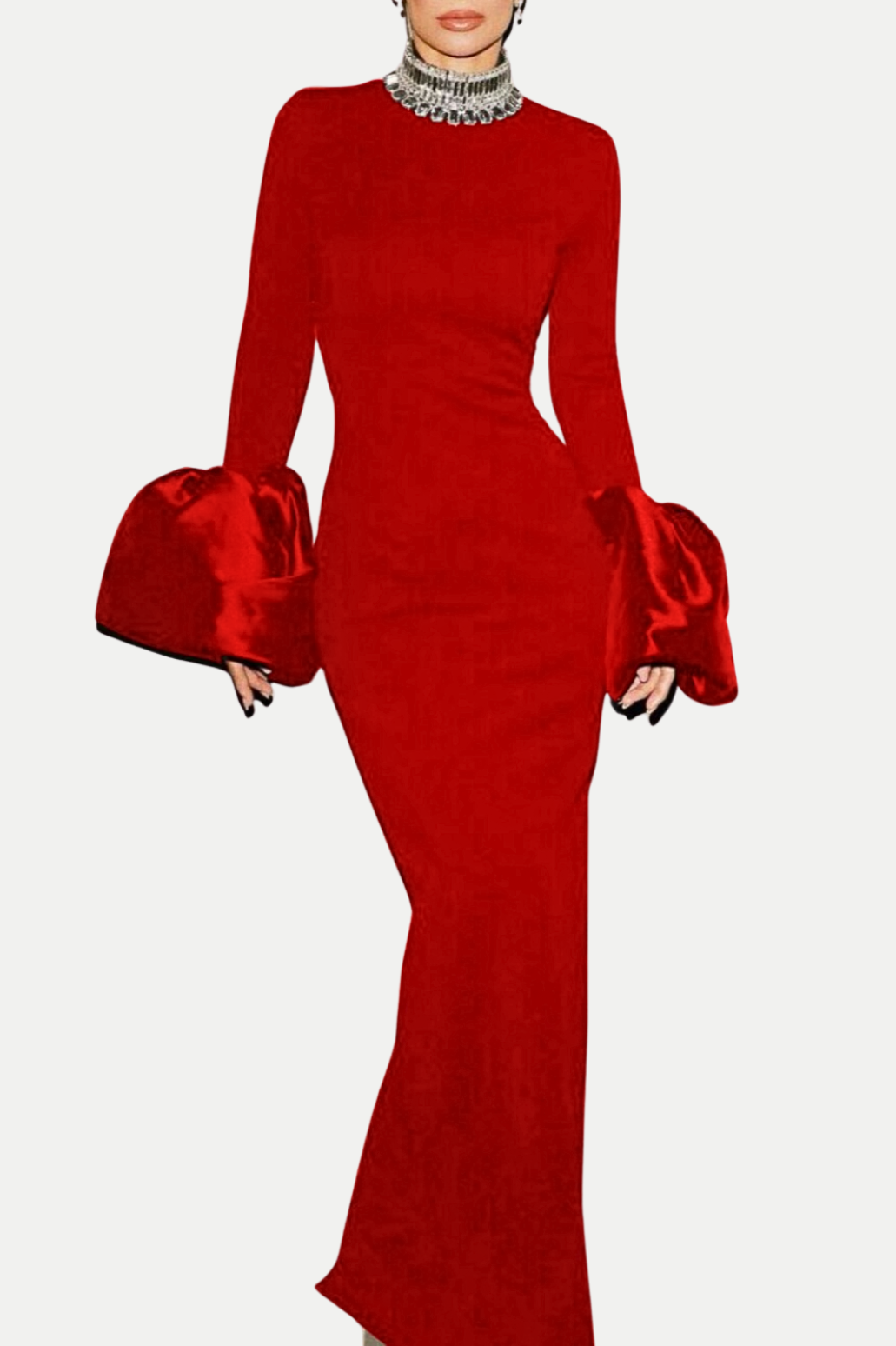 RHADA DIAMANTE MAXI BANDAGE DRESS