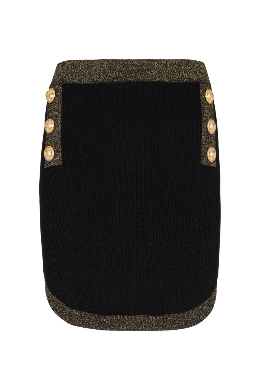 RYVIA BUTTON-FRONT KNIT MINI SKIRT, CASUAL