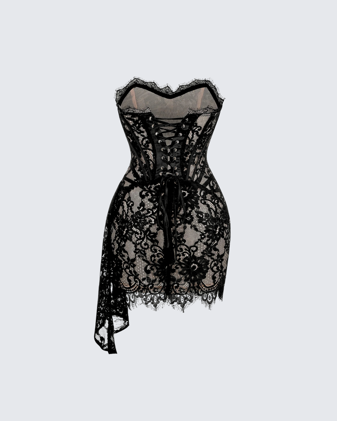 ANGEL CORSET DRAPED MINI DRESS FOR PARTY