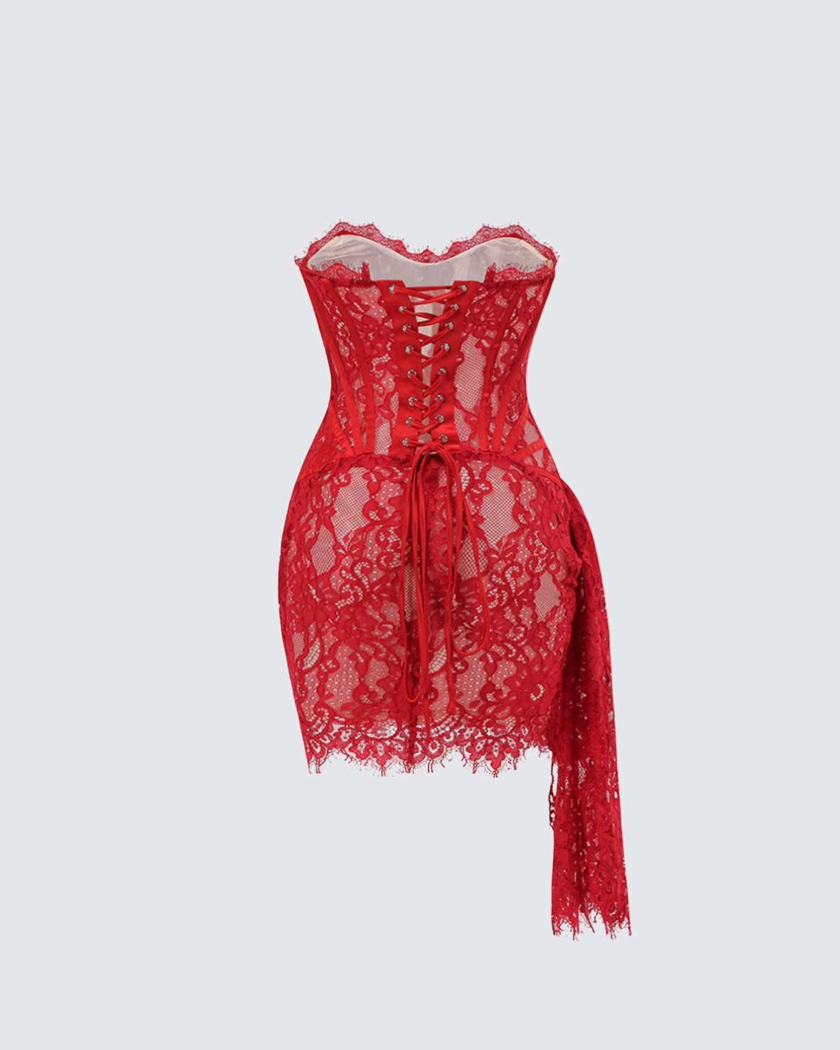 ANGEL CORSET DRAPED MINI DRESS FOR PARTY