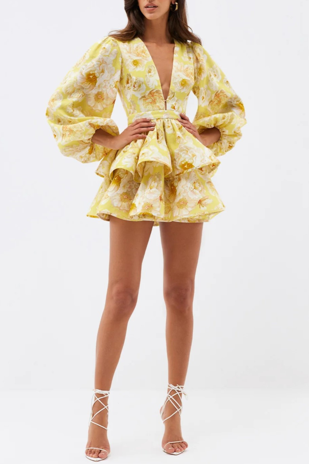 RicardoFloralPrintMiniDress_1 RICARDO FLORAL PRINT MINI DRESS FOR PARTY